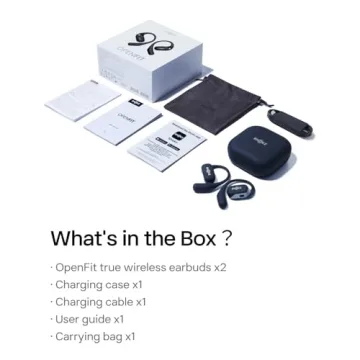 SHOKZ OpenFit Wireless Earbuds with Microphone and Fast Charging