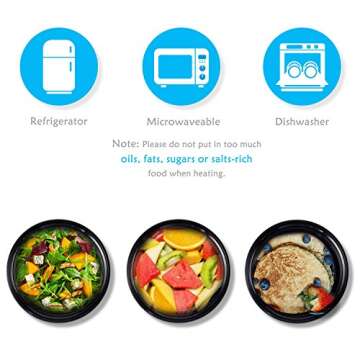 Meal Prep Containers, KICHEIF [20Pack][32oz] Reusable Food Prep Containers, Food Storage Containers with Lids, Meal Prep Bowls, Bento Box - BPA Free, Stackable/Microwave/Dishwasher/Freezer Safe