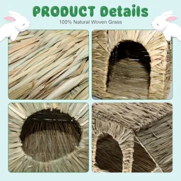 MODEMODE Hand-Woven Grass House for Small Pets