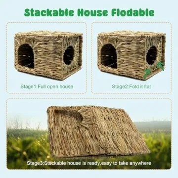 MODEMODE Hand-Woven Grass House for Small Pets