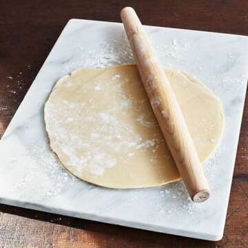 Sur La Table Marble Pastry Board, 16" x 20" x 0.75", White