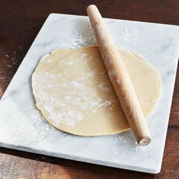 Sur La Table Marble Pastry Board, 16" x 20" x 0.75", White