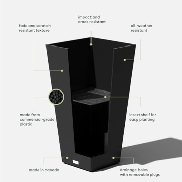 Stylish Veradek V-Resin Indoor/Outdoor Taper Planters