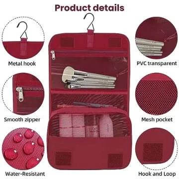 BAGAIL 10 Set Packing Cubes Various Sizes Packing Organizer for Travel Accessories Luggage Carry On Suitcase (10-Burgundy)