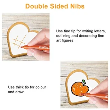 Double-Sided Food Coloring Pens for Creative Baking Fun