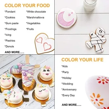 Double-Sided Food Coloring Pens for Creative Baking Fun