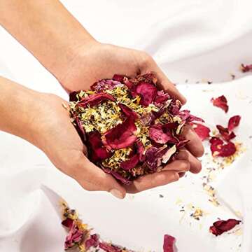 Flora & Bloom Biodegradable Confetti With Pre Built Cones | Dried Flowers (3Litres) | Wedding Confetti Kit | Pop Open Cones & Tray |Jasmine, Lavender & Rose Petals | Wedding Decorations (24 Guests)