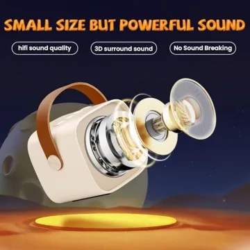 IROO Mini Karaoke Machine with Wireless Microphones Bluetooth Speaker