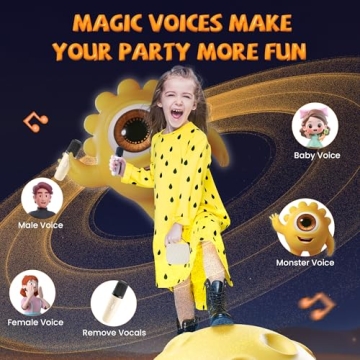 IROO Mini Karaoke Machine with Wireless Microphones Bluetooth Speaker