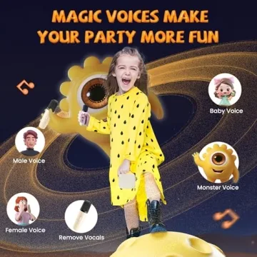 IROO Mini Karaoke Machine with Wireless Microphones Bluetooth Speaker