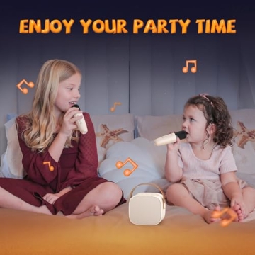 IROO Mini Karaoke Machine with Wireless Microphones Bluetooth Speaker