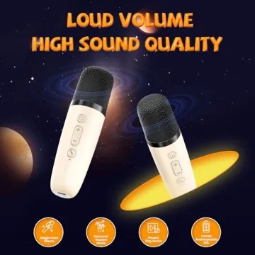 IROO Mini Karaoke Machine with Wireless Microphones Bluetooth Speaker