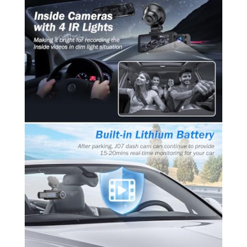 2.5K Dash Cam with Night Vision & 32GB Card