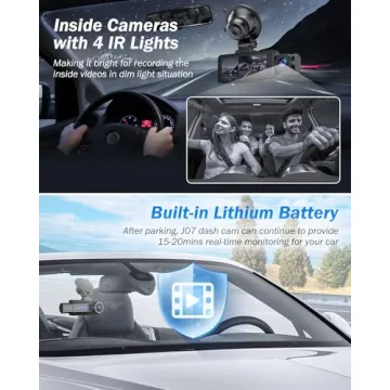 2.5K Dash Cam with Night Vision & 32GB Card