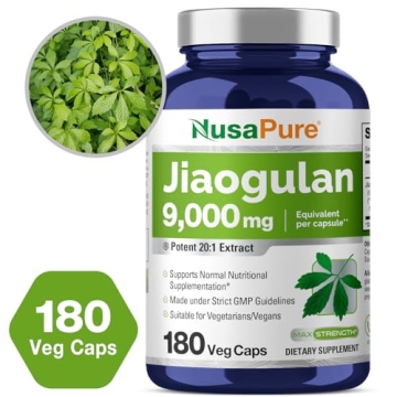 NusaPure Jiaogulan 9000mg Energy-Boosting Capsules