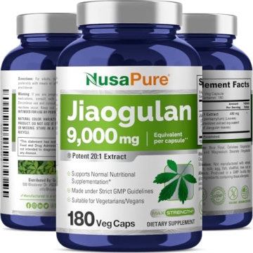 NusaPure Jiaogulan 9000mg Energy-Boosting Capsules