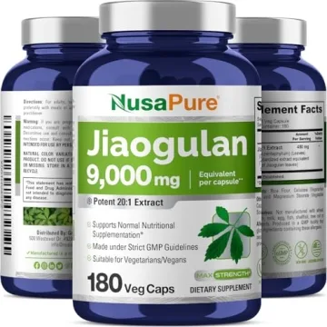 NusaPure Jiaogulan 9000mg Energy-Boosting Capsules