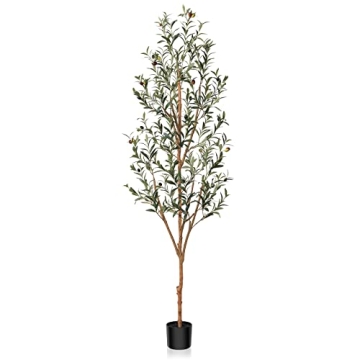 6FT Artificial Olive Tree - Kazeila Faux Silk Decor