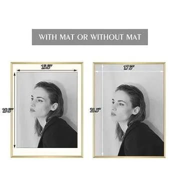 Elegant 18x24 Aluminum Photo Frame for Home Decor