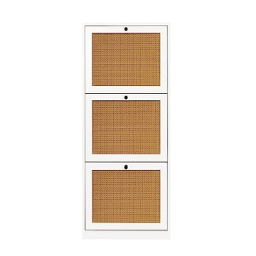 Anmytek Rattan Shoe Cabinet for Efficient Shoe Storage