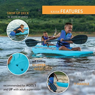 Shop Lifetime Cadet Youth Kayak With Paddle for Kids