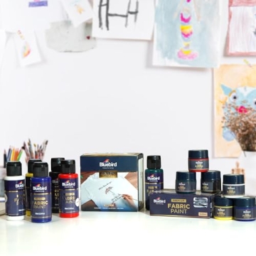 Bluebird Fabric Paint, White, Permanent 3.4 Fl Oz