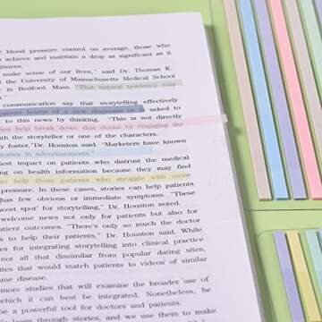 BAYTORY 960Pcs Highlighter Tape for Studying & Organizing