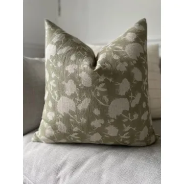 Handmade Elegant Sage Pillow Cover for Sustainable Decor