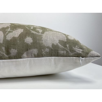 Handmade Elegant Sage Pillow Cover for Sustainable Decor