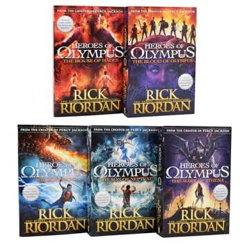 Heroes of Olympus Complete Collection 5 Books Box Set -The Lost Hero/The Son of Neptune/The Mark of ...