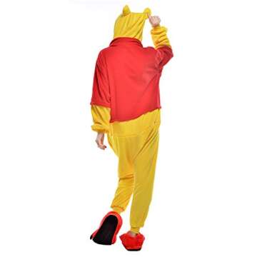 Unisex Animal/Cartoon Pajamas Onesie Party One-Piece Custome Gifts for Halloween Christmas (Winnie The Pooh, S)