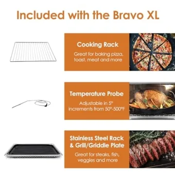 Nuwave Bravo XL Air Fryer Toaster Smart Oven