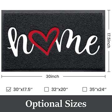 StepLively Door Mat Home Welcome Mats Outdoor and Indoor, Heavy-Duty Low-Profile Non-Slip Front Welc...