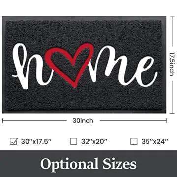 StepLively Door Mat Home Welcome Mats Outdoor and Indoor, Heavy-Duty Low-Profile Non-Slip Front Welc...