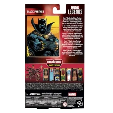 Marvel Legends Black Panther Comic Figure - 6-Inch Collectible