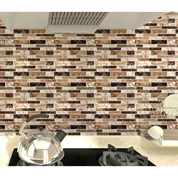 LONGKING Peel and Stick Tile Backsplash - Easy Install & Vibrant Design