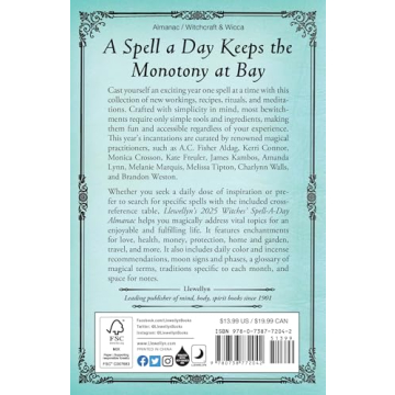 Llewellyn's 2025 Spell-A-Day Almanac for Witches