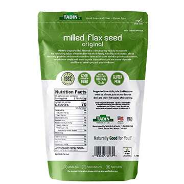 Tadin Linaza Flax Molida - 15oz for Digestive Health and Omega-3
