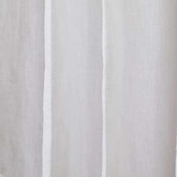 TWOPAGES Patti Natural Linen Curtain Light Filtering Customized Curtain Drapery, Single Panel