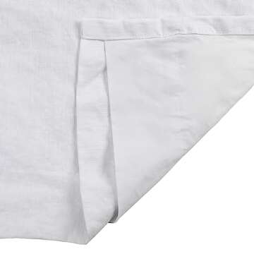 TWOPAGES Patti Natural Linen Curtain Light Filtering Customized Curtain Drapery, Single Panel