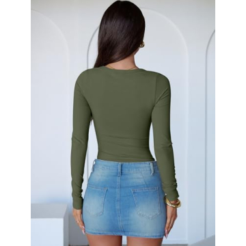 ANRABESS Women Long Sleeve Bodysuit - Stylish & Comfortable