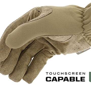 Mechanix Wear: FastFit Tactical Gloves with Elastic Cuff for Secure Fit, Work Gloves with Flexible G...