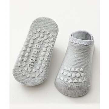 Safe Non-Slip Toddler Knee Pads and Socks Set for Babies