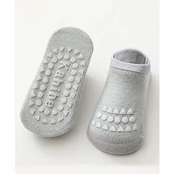 Safe Non-Slip Toddler Knee Pads and Socks Set for Babies