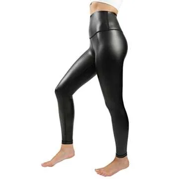 90 Degree By Reflex Fleece Lined Faux Leather Leggings
