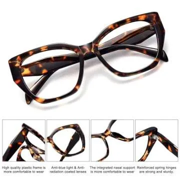 Stylish MEETSUN Blue Light Glasses for Eye Comfort