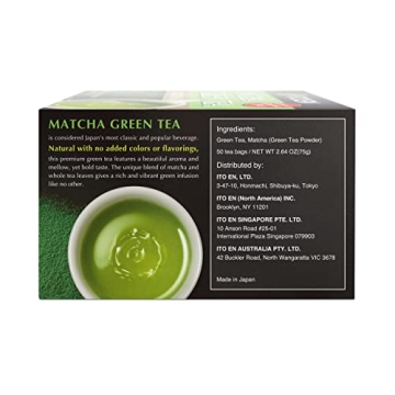 Ito En Matcha Green Tea 50 Count Zero Calories Caffeinated