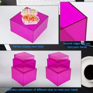 Chic Bouiexye Purple Buffet Risers for Events