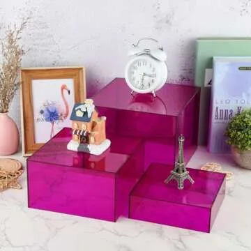 Chic Bouiexye Purple Buffet Risers for Events