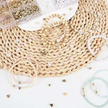 TEXGIZRLY 3mm Seed Beads for Bracelets Making, Friendship Bracelet Making Kit for Girls, 24 Colors Bead Bracelet Kit, Beads for Jewelry Making Kit, DIY, Arts, Crafts Gifts Age 4+ (3MM-C)